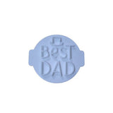 Hubbe Cookie Cutter - Best Dad with Top Hat Embosser