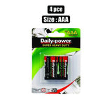 Batteries h/power AAA 4pce blister
