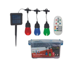 SolarMate - LED String Light Colour Changing with Remote Control -10 Bulbs Total Cable Length: 6.4m