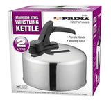 Prima 2L Stainless Steel Whistling Kettle - Silver 11107C