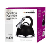 Prima 3.5L Whistling Kettle - Black Chrome 11173C