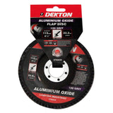 DEKTON 115m Aluminium Oxide Flap Disc 120 Grit