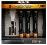 Duracell Durabeam Hybrid LED Flashlight 1000 Lumens - 3 Pack