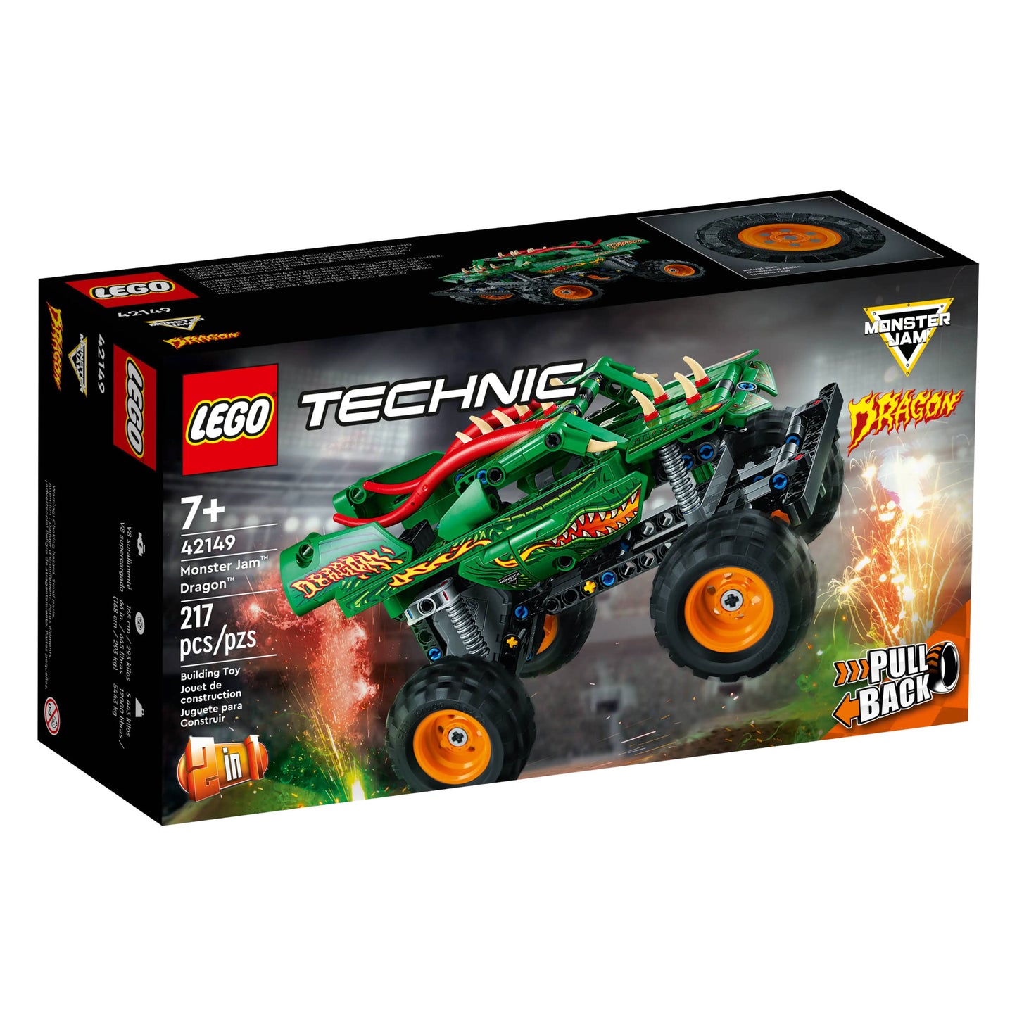 LEGO 42149 Technic Monster Jam Dragon