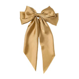Large Satin Hair Bow Clip