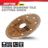 DEKTON 2PC 115mm Diamond Turbo Disc Set
