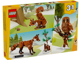 LEGO 31154 Creator 3in1 Forest Animals: Red Fox Building Toy Set (667 Pieces)