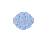 Hubbe Cookie Cutter - Happy Birthday with Hearts and Stars Embosser