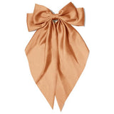 Large Satin Hair Bow Clip