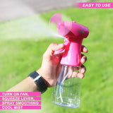 Breeze Water Mist Spray Fan with Batteries