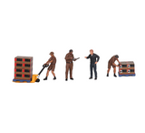 Mini GT UPS Driver and Workers Figurine 1:64 Model