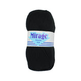 Mirage Dbl Knit Black 017 100g
