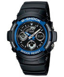 Casio Mens AW-591-2ADR G-Shock World Time Anadigital Watch