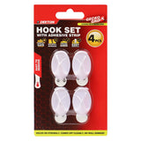 DEKTON Gecko Grip 4PC Hook Set - White