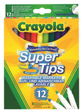 Crayola Super Tips Washable Markers | 12 Pack