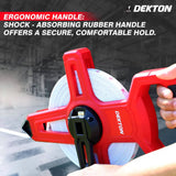 DEKTON 50m Fibreglass Surveyor Tape with Handle