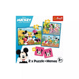 Trefl Puzzle 2 in 1 memos Disney characters
