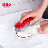 Liao Hand Scrub Brush | Stiff Bristles | Floor, Tile & Laundry Cleaning
