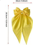 Large Satin Hair Bow Clip