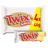 Mars Twix White Biscuit Twin Chocolate Bars Multipack 4 X 46g