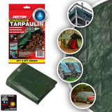 DEKTON Tarpaulin 6ft x 9ft 65 GSM - Green