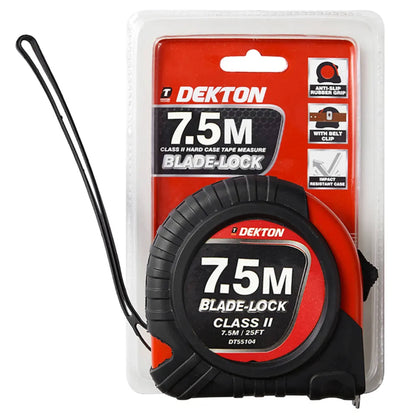 DEKTON 7.5m x 25mm Hard Case Tape Measure