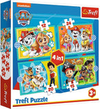 Trefl 4-in-1 Paw Patrol Team Puzzle