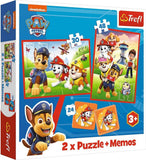 Trefl 2-In-1 Memos Paw Team Jigsaw Puzzle