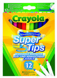 Crayola 12 Piece Supertip Washable Markers - 7509