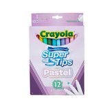 Crayola 12 Piece Supertip Pastel Markers - 58-7515