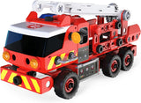 MECCANO 20107 Junior, Rescue Fire Truck with Lights and Sounds STEAM Building Kit