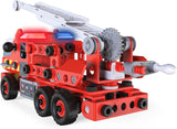 MECCANO 20107 Junior, Rescue Fire Truck with Lights and Sounds STEAM Building Kit
