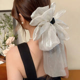 Large Bowknot Ribbon Hair Clip