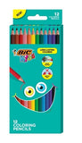 BIC Kids Colored Pencils 12 Pack - BKCP12-B-AST