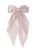 Large Satin Hair Bow Clip