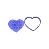 Hubbe Cookie Cutter - Best Teacher Ever Heart