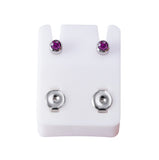 Birthstone Stainless Steel Surgical Stud Earrings -