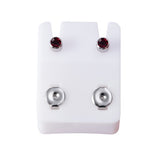 Birthstone Stainless Steel Surgical Stud Earrings -