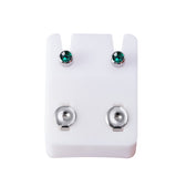 Birthstone Stainless Steel Surgical Stud Earrings -