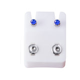 Birthstone Stainless Steel Surgical Stud Earrings -