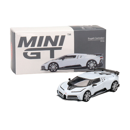 Mini GT Bugatti Centodieci White 1:64 Model