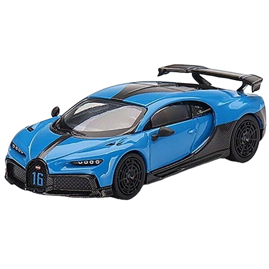 Mini GT Bugatti Chiron Pur Sport Agile Blue 1:64 Model