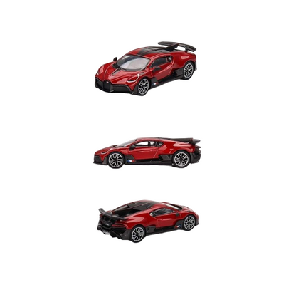 Mini GT Bugatti Divo Red Metallic 1:64 Model