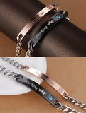 COAI His and Hers Stainless Steel Matching Couples Bracelets