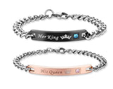 COAI His and Hers Stainless Steel Matching Couples Bracelets