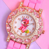 Unicorn Silicone Strap Watch & Beaded Bracelet Set