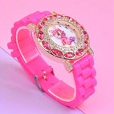 Unicorn Silicone Strap Watch & Beaded Bracelet Set