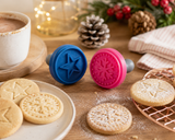 Star & Snowflake Cookie Embosser Stamp - 2 Pack