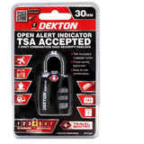 Dekton 30mm TSA Accepted Combination Padlock