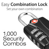 Dekton 30mm TSA Accepted Combination Padlock